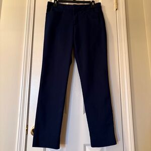 Chaps Size 6 Navy Classic Straight Leg Chino Pants